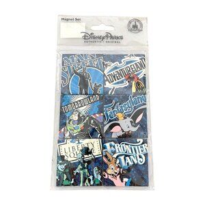 Walt Disney World Magic Kingdom Fantasyland Frontierland Tomorrowland Magnet Set